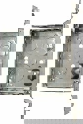 Electrical Outlet Box: Steel, Square, 4